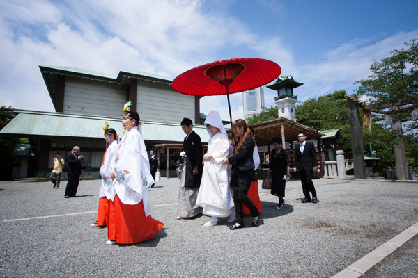 伊勢山皇大神宮挙式-横浜/桜木町-結婚式の出張撮影